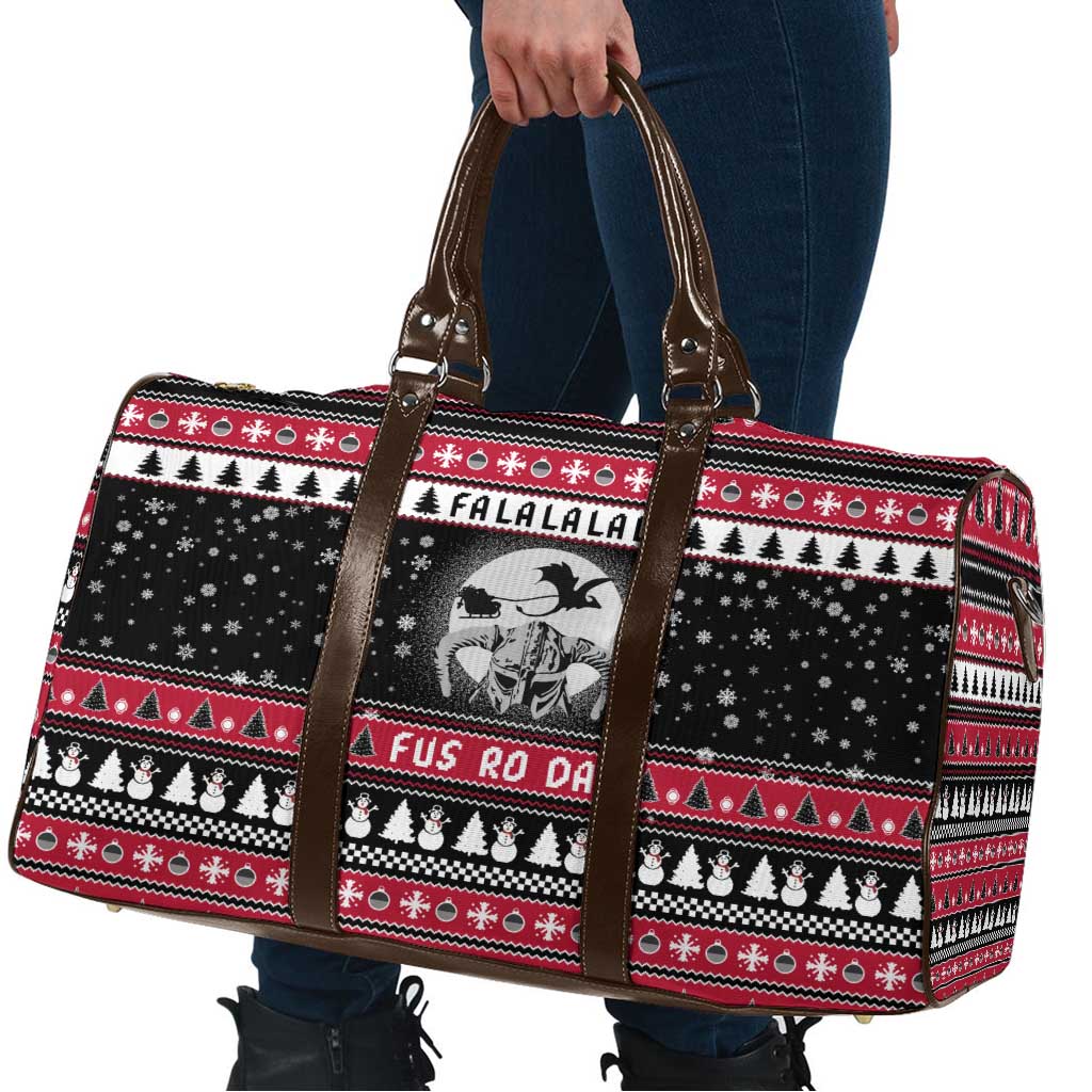 Fa La La La Snowman Tree Xmas Christmas Travel Bag Xmas Holiday Patterns - Wonder Print Shop