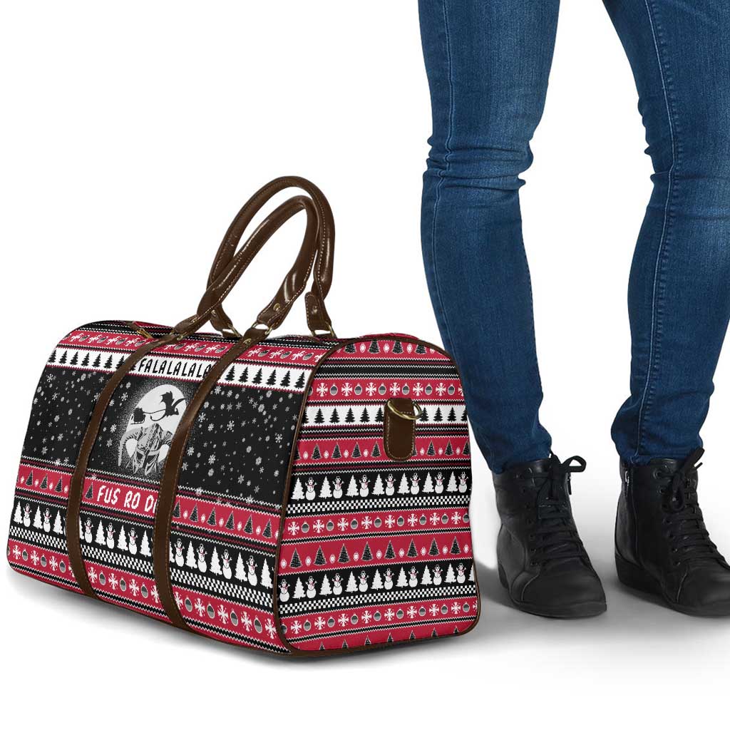 Fa La La La Snowman Tree Xmas Christmas Travel Bag Xmas Holiday Patterns - Wonder Print Shop