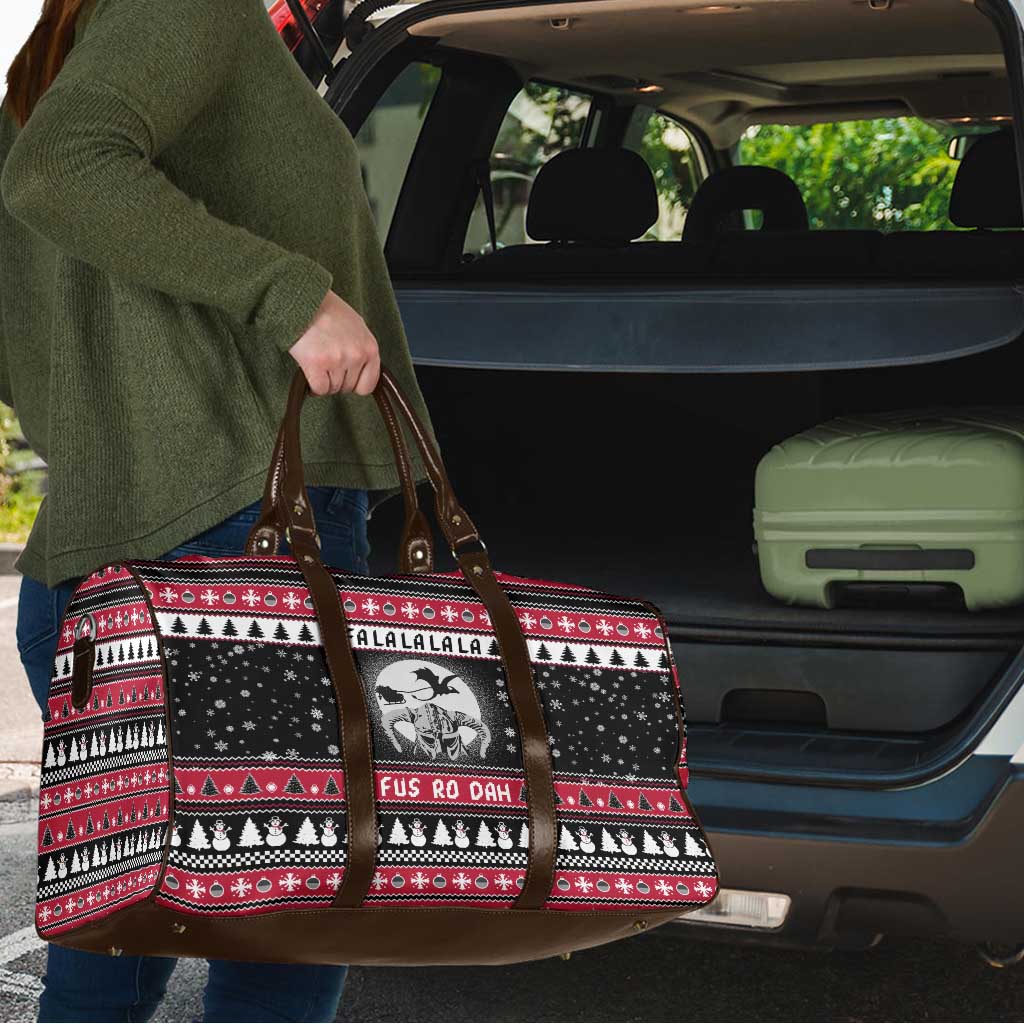 Fa La La La Snowman Tree Xmas Christmas Travel Bag Xmas Holiday Patterns - Wonder Print Shop