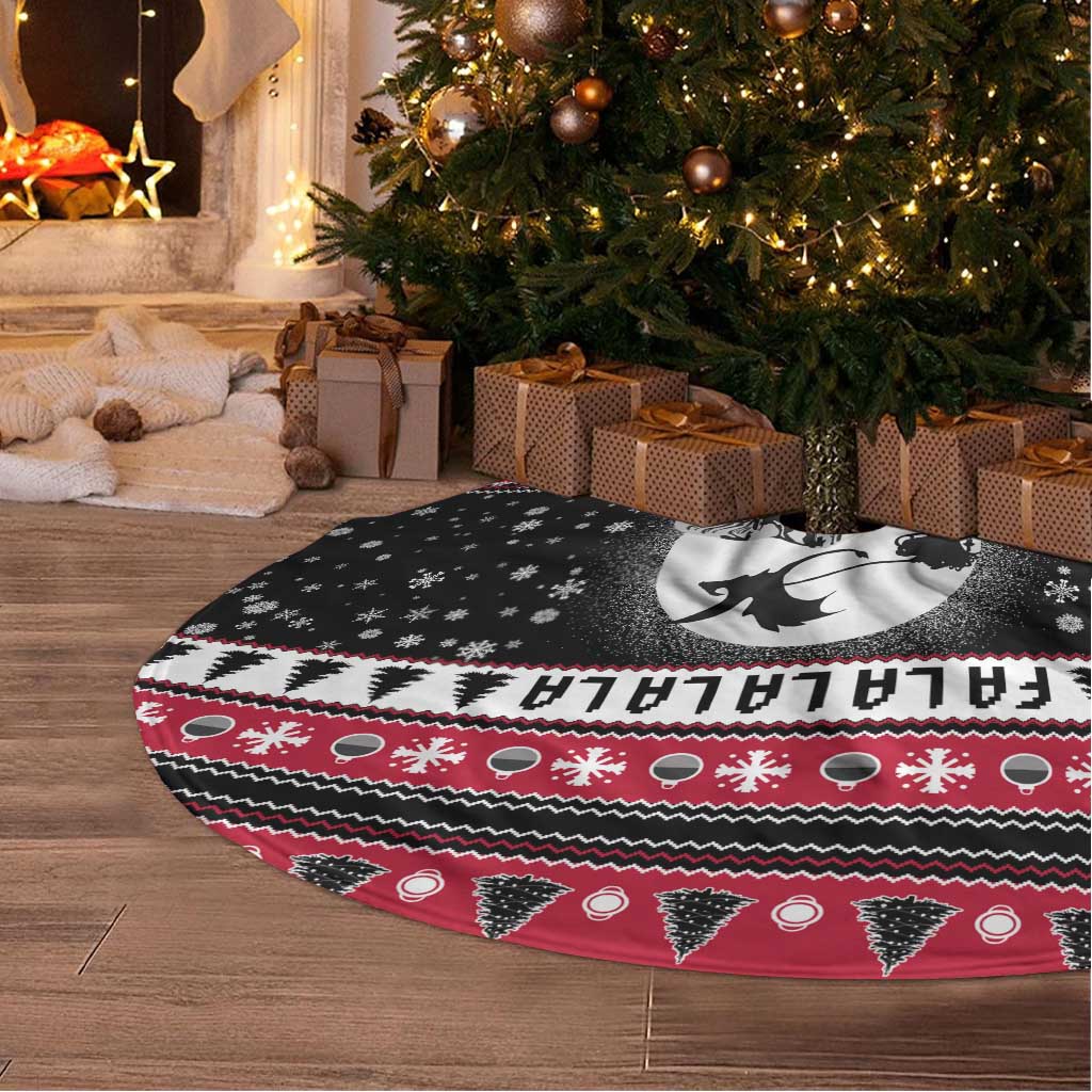Fa La La La Snowman Tree Xmas Christmas Tree Skirt Xmas Holiday Patterns - Wonder Print Shop