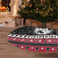 Fa La La La Snowman Tree Xmas Christmas Tree Skirt Xmas Holiday Patterns - Wonder Print Shop