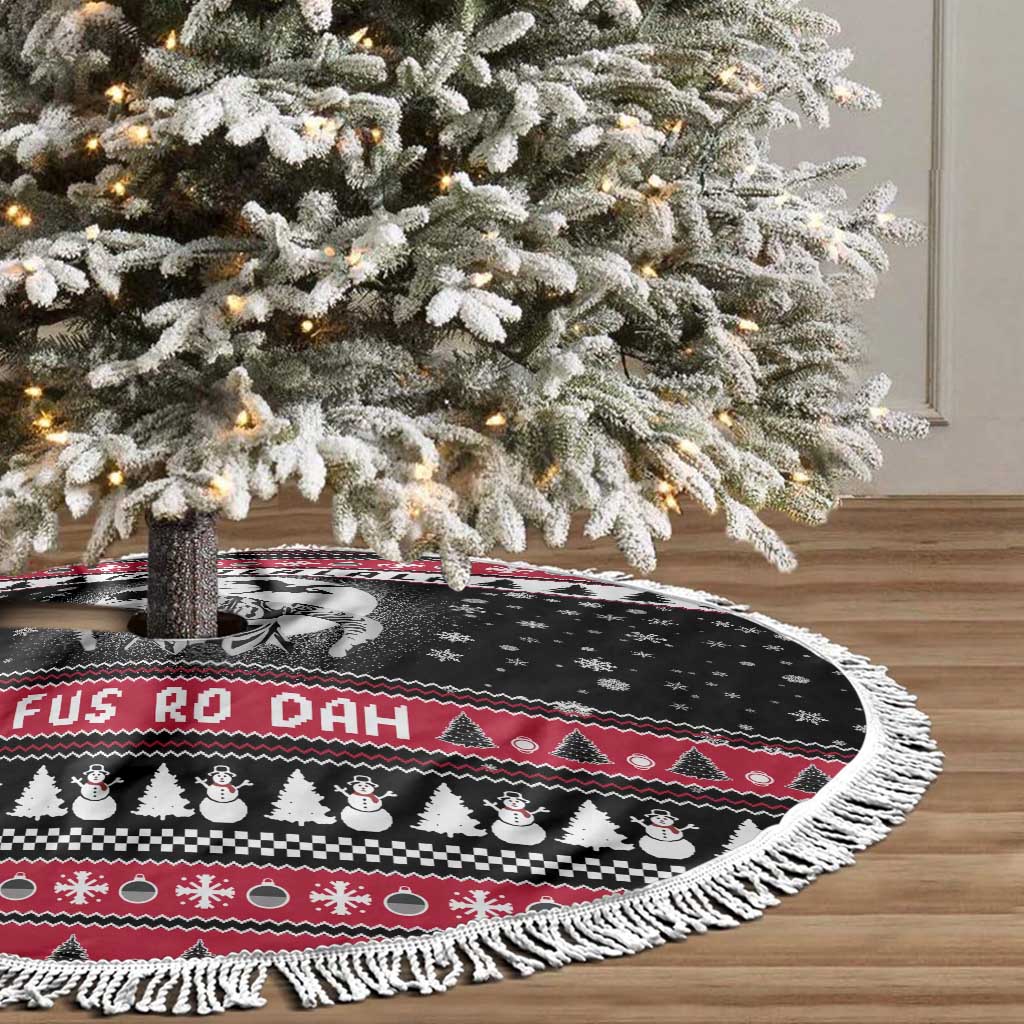 Fa La La La Snowman Tree Xmas Christmas Tree Skirt Xmas Holiday Patterns - Wonder Print Shop