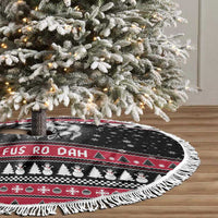 Fa La La La Snowman Tree Xmas Christmas Tree Skirt Xmas Holiday Patterns - Wonder Print Shop