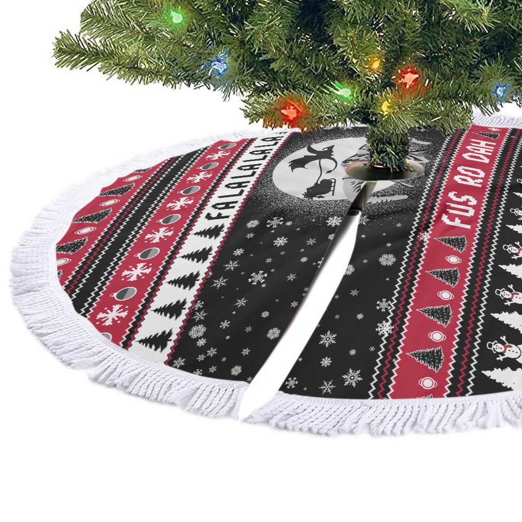 Fa La La La Snowman Tree Xmas Christmas Tree Skirt Xmas Holiday Patterns - Wonder Print Shop
