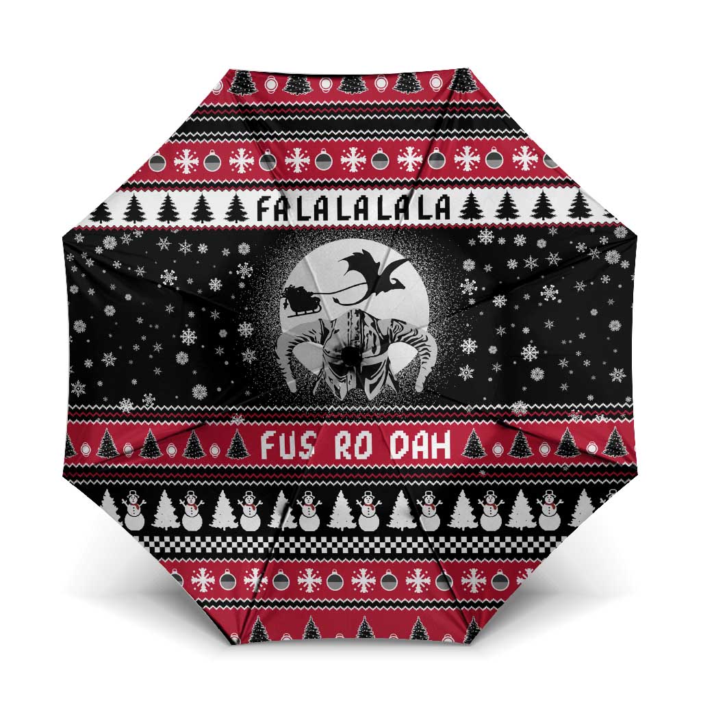 Fa La La La Snowman Tree Xmas Christmas Umbrella Xmas Holiday Patterns - Wonder Print Shop