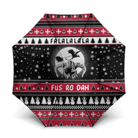 Fa La La La Snowman Tree Xmas Christmas Umbrella Xmas Holiday Patterns - Wonder Print Shop