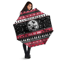 Fa La La La Snowman Tree Xmas Christmas Umbrella Xmas Holiday Patterns - Wonder Print Shop