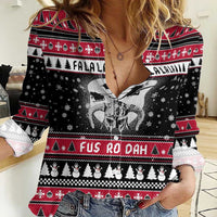 Fa La La La Snowman Tree Xmas Christmas Women Casual Shirt Xmas Holiday Patterns - Wonder Print Shop