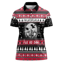 Fa La La La Snowman Tree Xmas Christmas Women Polo Shirt Xmas Holiday Patterns - Wonder Print Shop