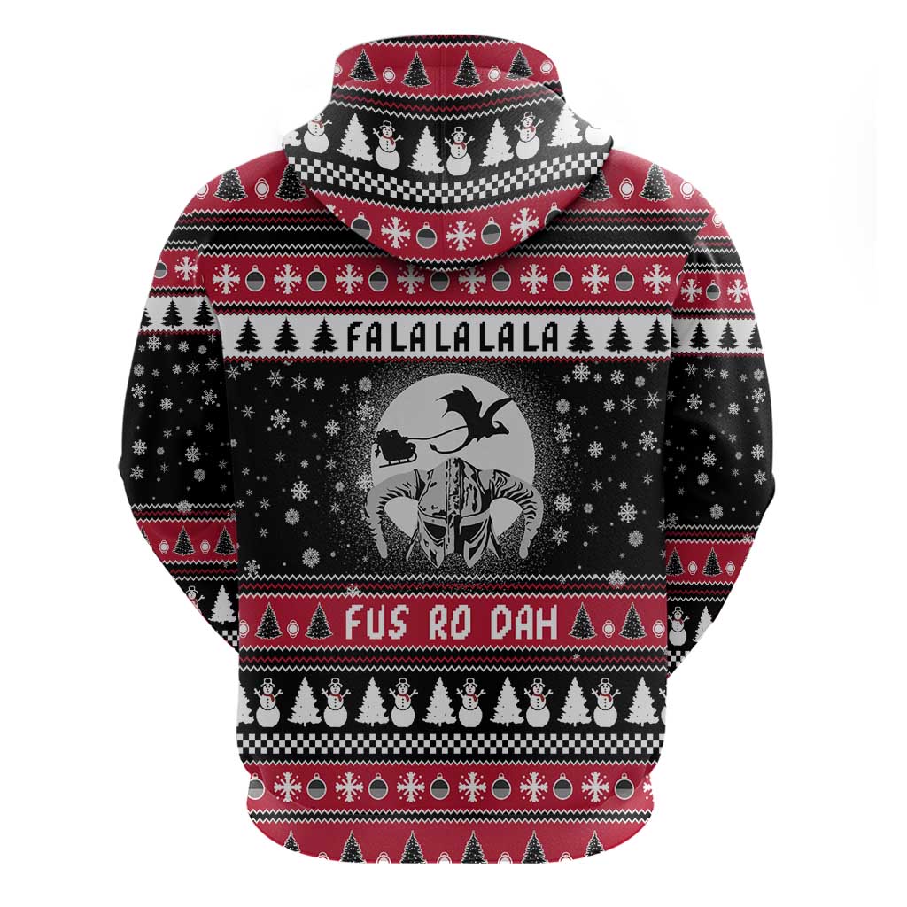 Fa La La La Snowman Tree Xmas Christmas Zip Hoodie Xmas Holiday Patterns - Wonder Print Shop