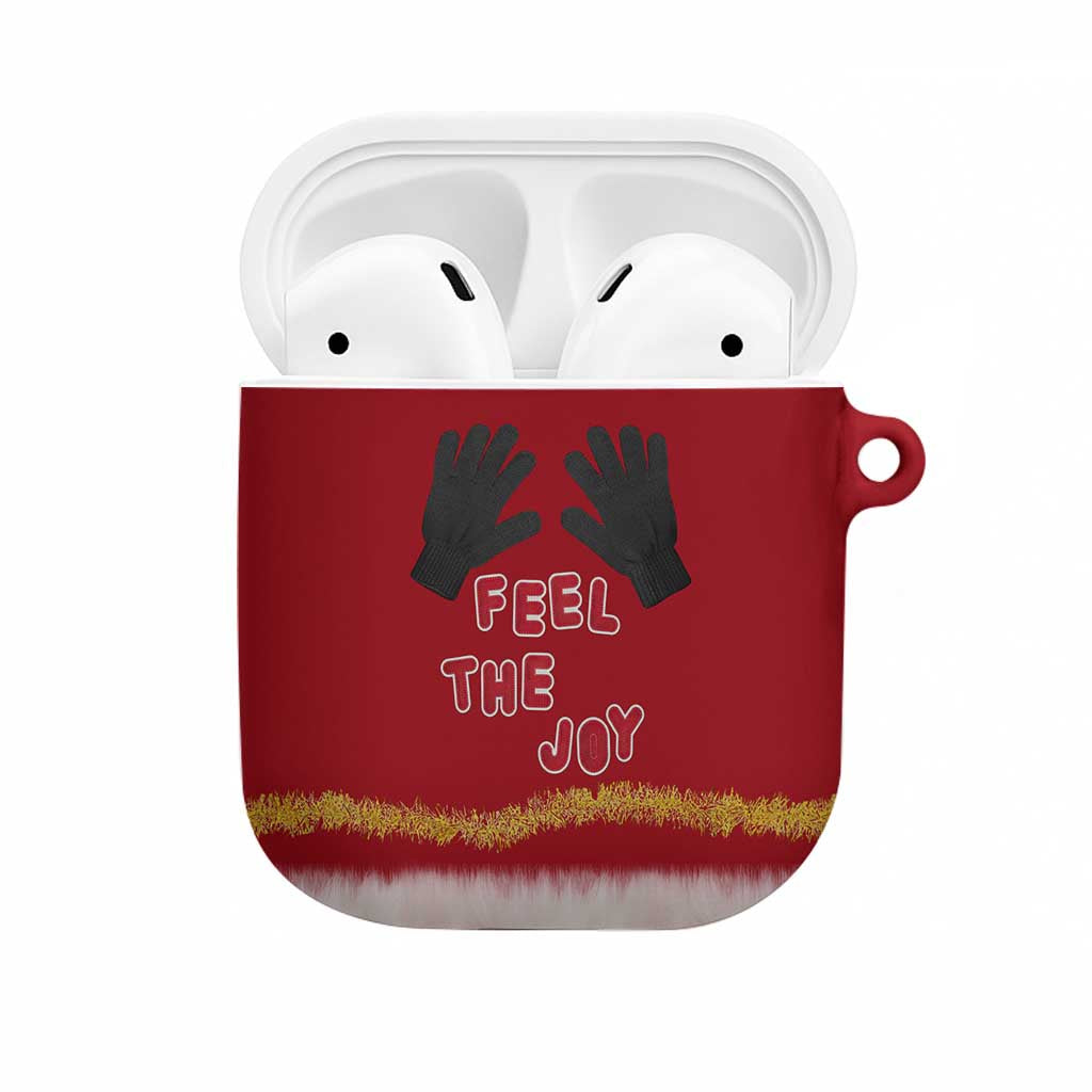 Feel The Joy Christmas AirPods Case Xmas Holiday Patterns - Wonder Print Shop