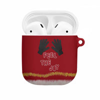 Feel The Joy Christmas AirPods Case Xmas Holiday Patterns - Wonder Print Shop