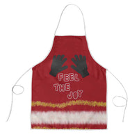 Feel The Joy Christmas Apron Xmas Holiday Patterns - Wonder Print Shop