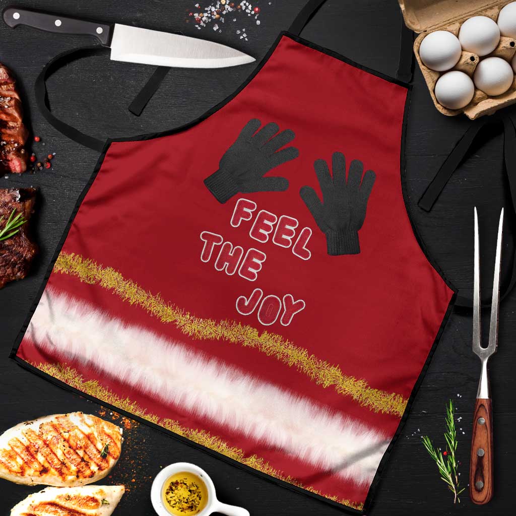 Feel The Joy Christmas Apron Xmas Holiday Patterns - Wonder Print Shop