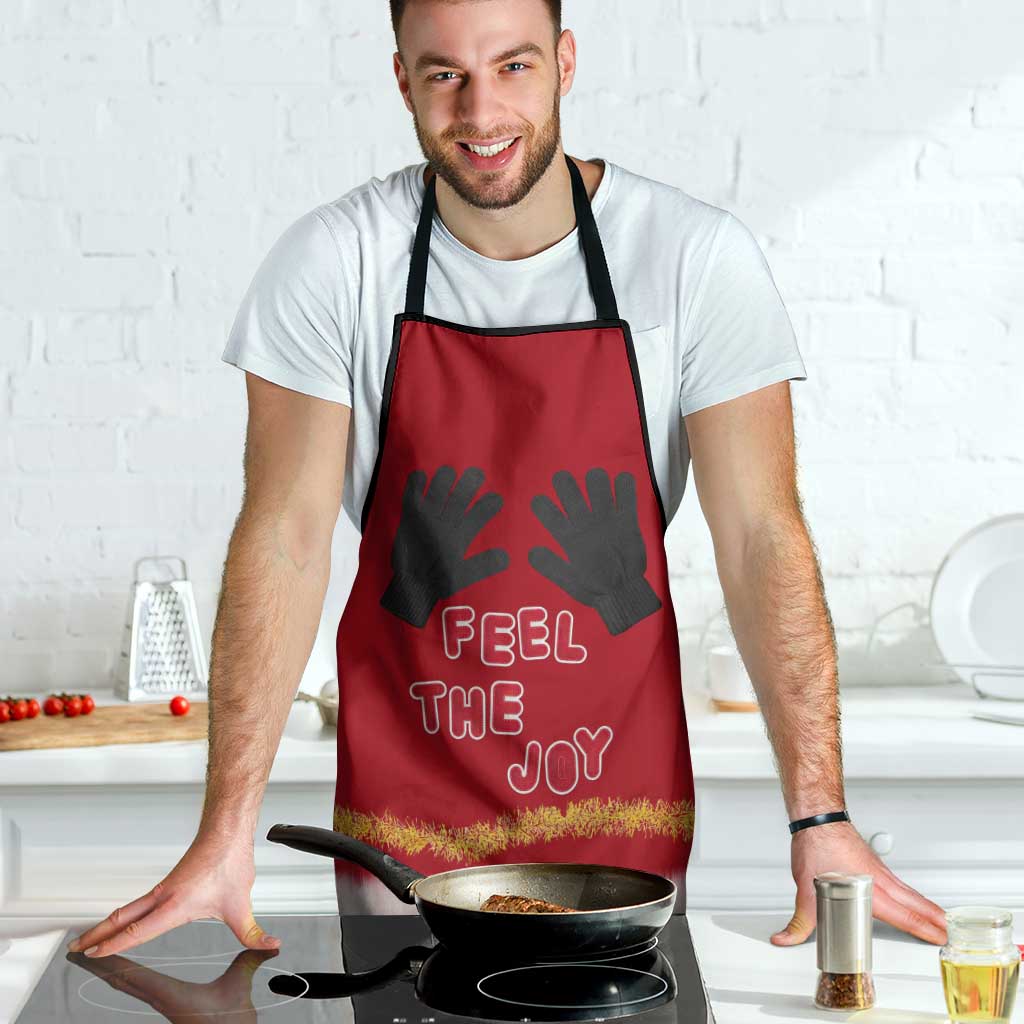 Feel The Joy Christmas Apron Xmas Holiday Patterns - Wonder Print Shop