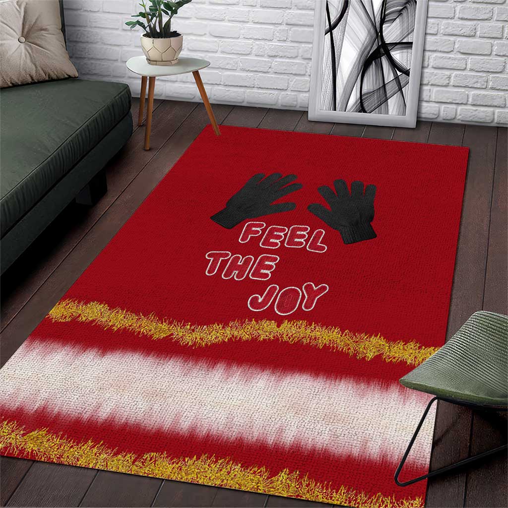 Feel The Joy Christmas Area Rug Xmas Holiday Patterns - Wonder Print Shop