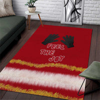 Feel The Joy Christmas Area Rug Xmas Holiday Patterns - Wonder Print Shop