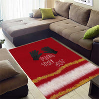 Feel The Joy Christmas Area Rug Xmas Holiday Patterns - Wonder Print Shop
