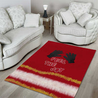 Feel The Joy Christmas Area Rug Xmas Holiday Patterns - Wonder Print Shop