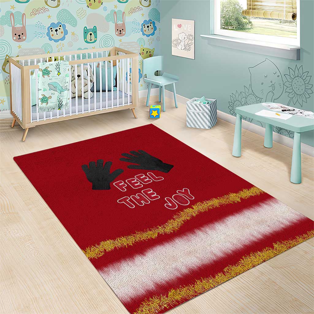 Feel The Joy Christmas Area Rug Xmas Holiday Patterns - Wonder Print Shop