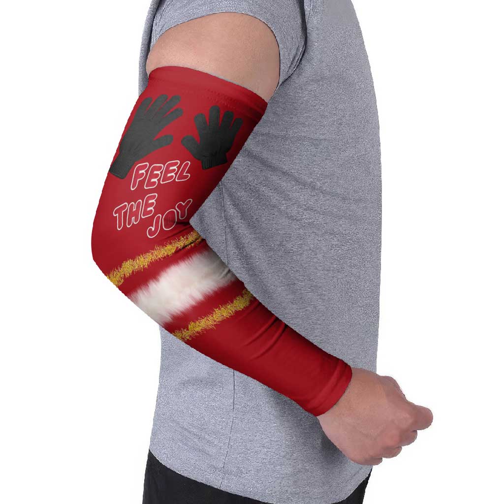 Feel The Joy Christmas Arm Sleeves Xmas Holiday Patterns - Wonder Print Shop