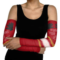 Feel The Joy Christmas Arm Sleeves Xmas Holiday Patterns - Wonder Print Shop