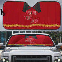 Feel The Joy Christmas Auto Sun Shade Xmas Holiday Patterns - Wonder Print Shop