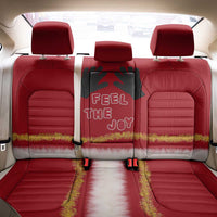 Feel The Joy Christmas Back Car Seat Cover Xmas Holiday Patterns - Wonder Print Shop