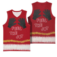 Feel The Joy Christmas Basketball Jersey Xmas Holiday Patterns - Wonder Print Shop
