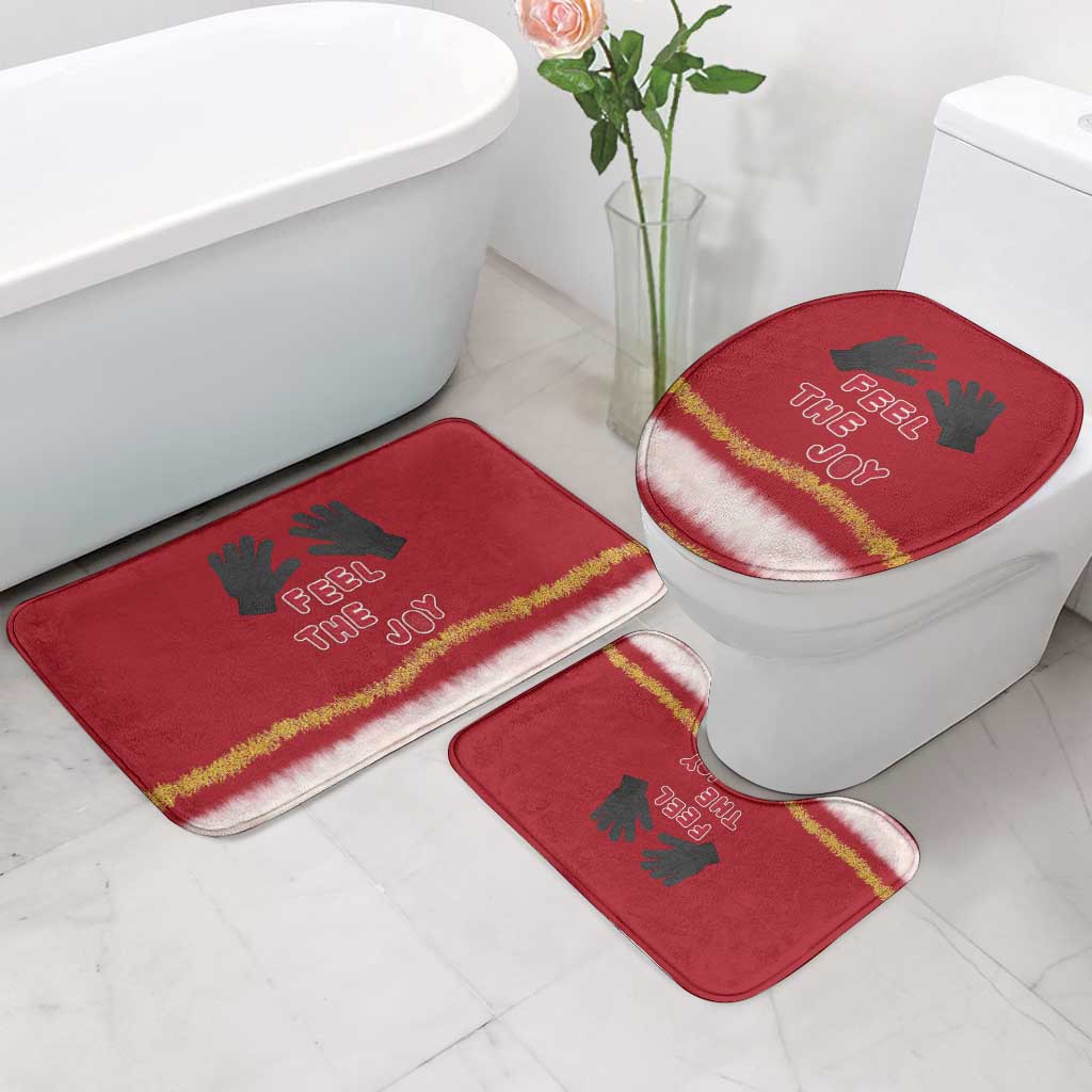 Feel The Joy Christmas Bathroom Set Xmas Holiday Patterns - Wonder Print Shop
