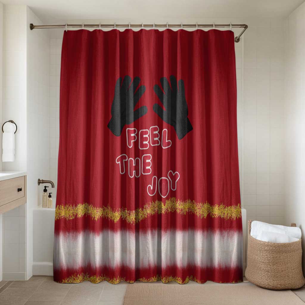 Feel The Joy Christmas Bathroom Set Xmas Holiday Patterns - Wonder Print Shop