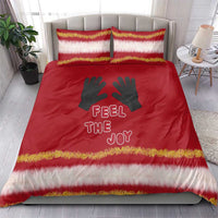 Feel The Joy Christmas Bedding Set Xmas Holiday Patterns - Wonder Print Shop