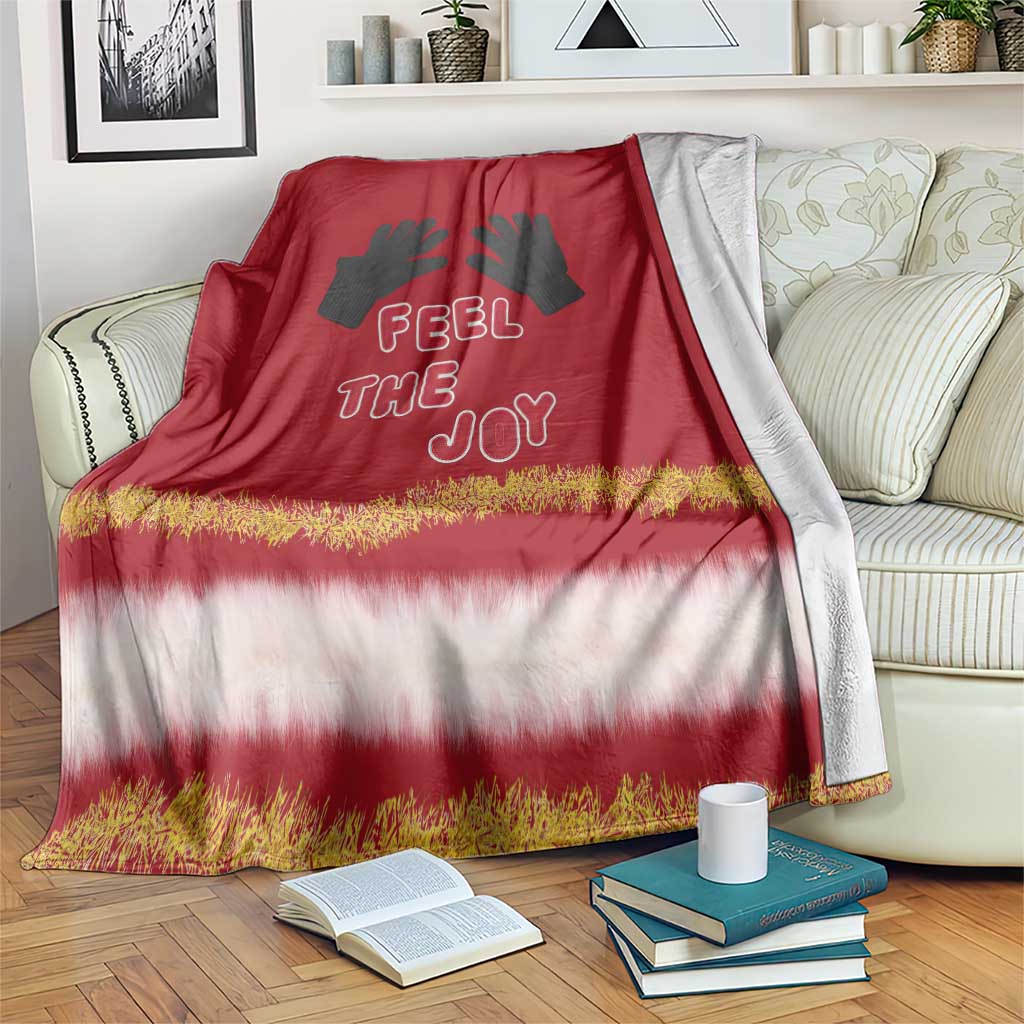 Feel The Joy Christmas Blanket Xmas Holiday Patterns - Wonder Print Shop