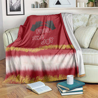 Feel The Joy Christmas Blanket Xmas Holiday Patterns - Wonder Print Shop