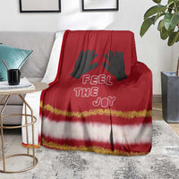 Feel The Joy Christmas Blanket Xmas Holiday Patterns - Wonder Print Shop