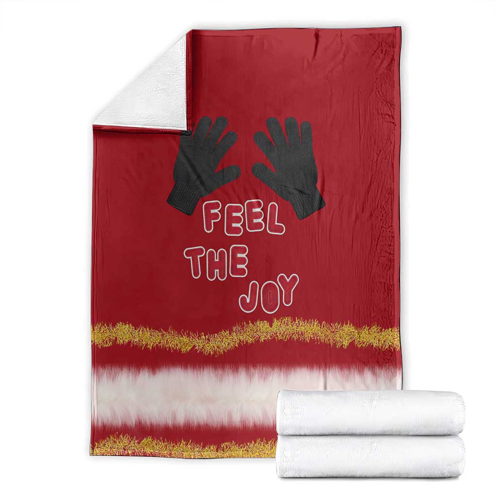 Feel The Joy Christmas Blanket Xmas Holiday Patterns - Wonder Print Shop