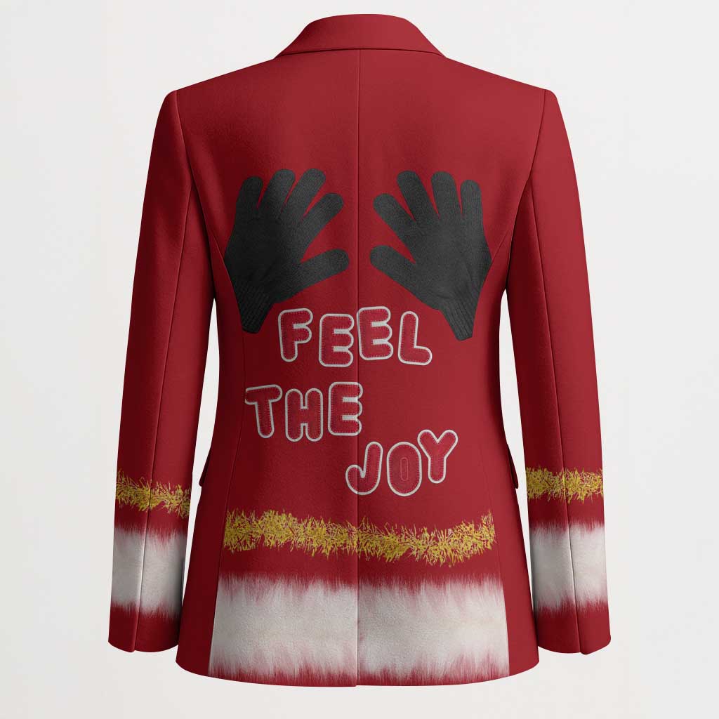 Feel The Joy Christmas Blazer Xmas Holiday Patterns - Wonder Print Shop
