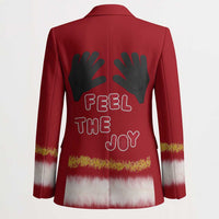 Feel The Joy Christmas Blazer Xmas Holiday Patterns - Wonder Print Shop