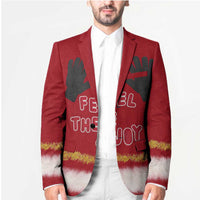Feel The Joy Christmas Blazer Xmas Holiday Patterns - Wonder Print Shop
