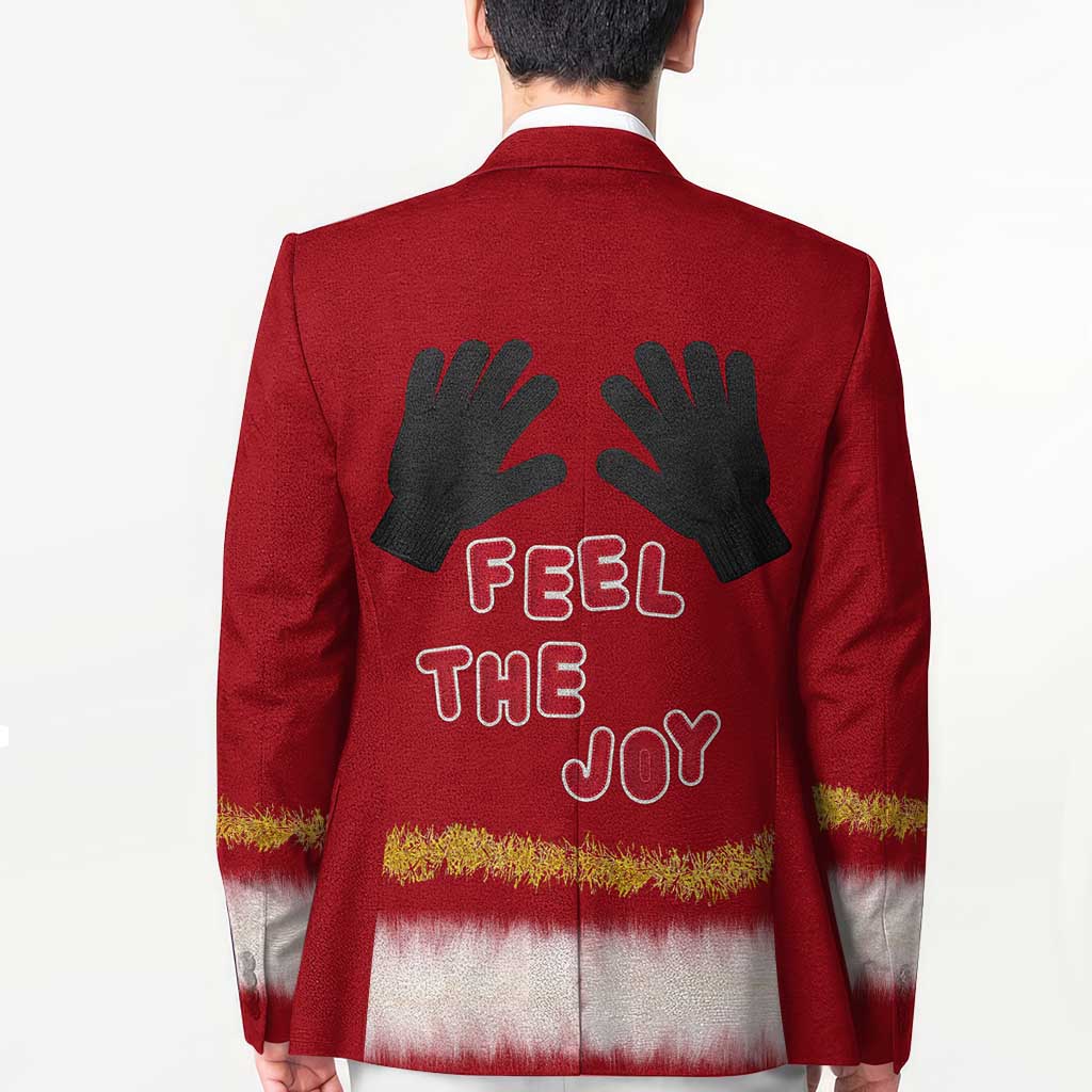 Feel The Joy Christmas Blazer Xmas Holiday Patterns - Wonder Print Shop