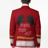 Feel The Joy Christmas Blazer Xmas Holiday Patterns - Wonder Print Shop