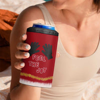 Feel The Joy Christmas 4 in 1 Can Cooler Tumbler Xmas Holiday Patterns - Wonder Print Shop