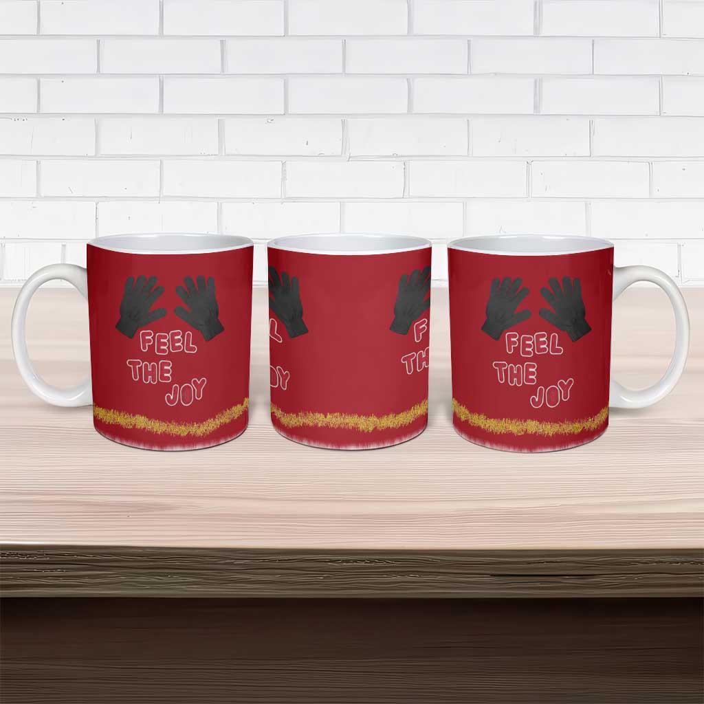 Feel The Joy Christmas Ceramic Mug Xmas Holiday Patterns - Wonder Print Shop