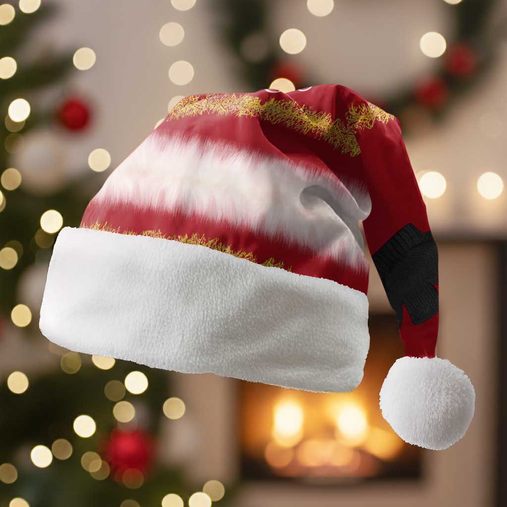 Feel The Joy Christmas Santa Hat Xmas Holiday Patterns - Wonder Print Shop