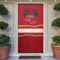 Feel The Joy Christmas Door Cover Xmas Holiday Patterns - Wonder Print Shop