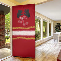 Feel The Joy Christmas Door Cover Xmas Holiday Patterns - Wonder Print Shop