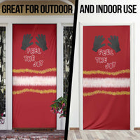 Feel The Joy Christmas Door Cover Xmas Holiday Patterns - Wonder Print Shop