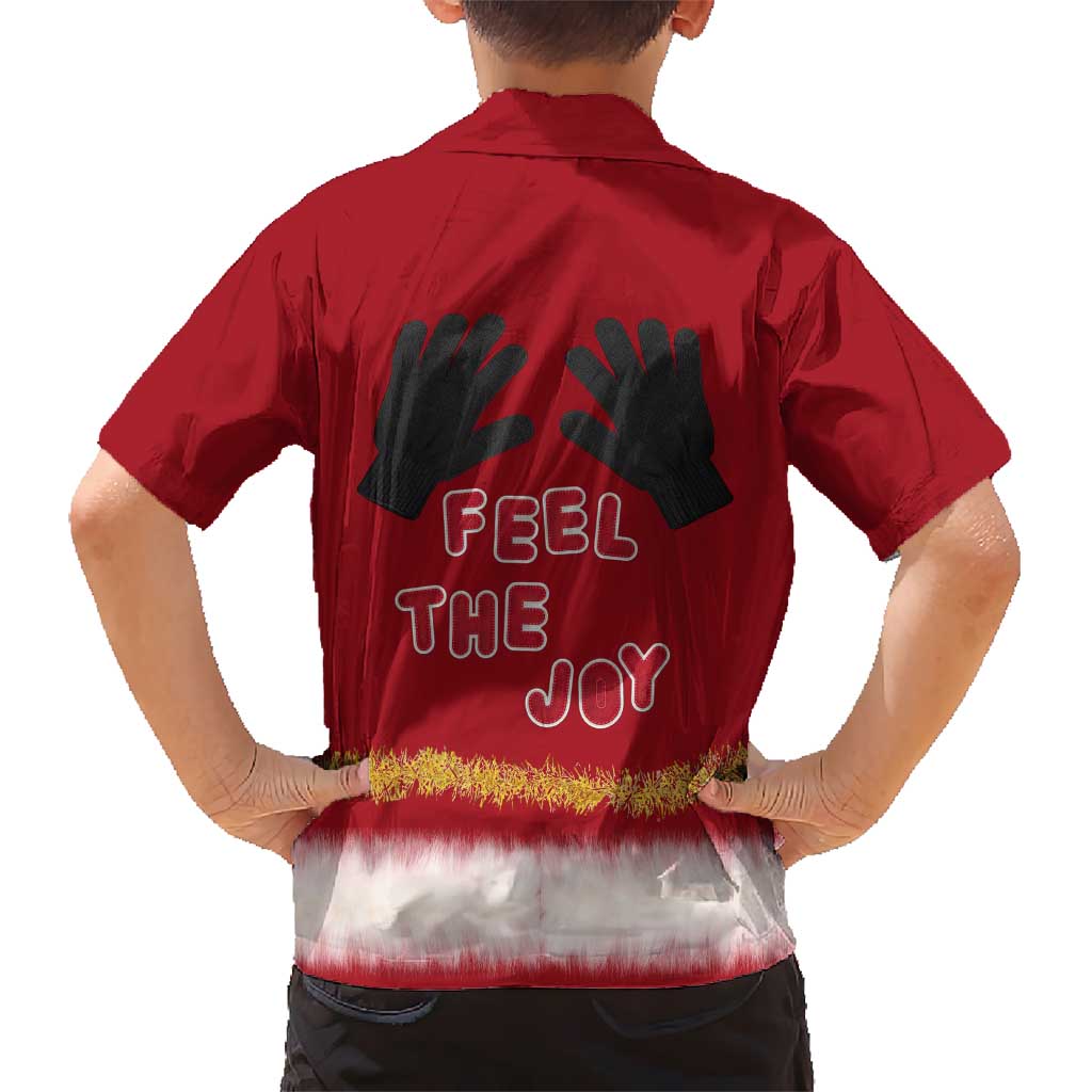 Feel The Joy Christmas Family Matching Mermaid Dress and Hawaiian Shirt Xmas Holiday Patterns - Wonder Print Shop