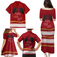 Feel The Joy Christmas Family Matching Puletasi and Hawaiian Shirt Xmas Holiday Patterns - Wonder Print Shop