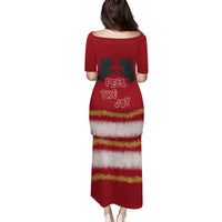 Feel The Joy Christmas Family Matching Puletasi and Hawaiian Shirt Xmas Holiday Patterns - Wonder Print Shop